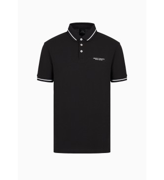 Armani Exchange Koszulka polo Milan czarna