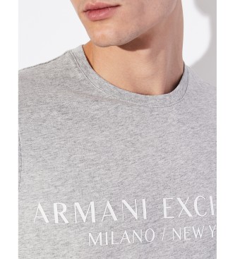 Armani Exchange Koszulka Milan w kolorze szarym