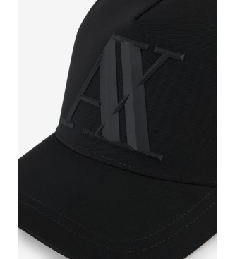 Armani Exchange Keps med svart logotyp