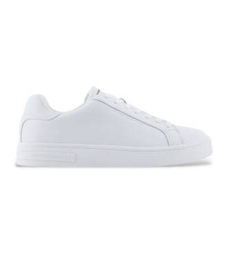 Armani Exchange White leather trainers