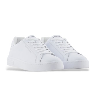 Armani Exchange White leather trainers