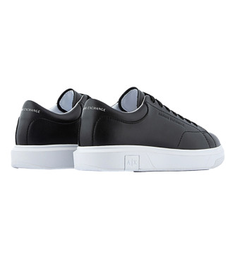 Armani Exchange Action Leather Sneakers black