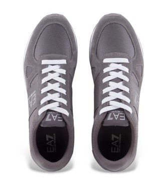 EA7 Trainers Black & White Legacy grey