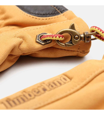 Timberland Guanti in pelle compatibili con touchscreen Winter Hill Giallo