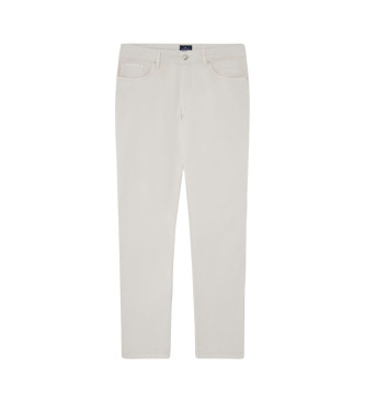 Hackett London Pantalone 5 tasche beige regolare