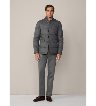 Hackett London Chaqueta Franela gris