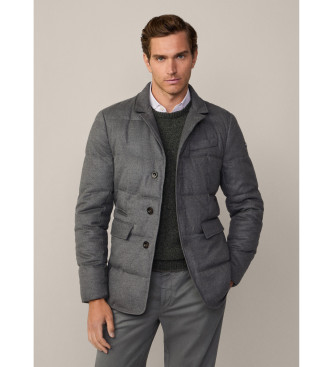 Hackett London Chaqueta Franela gris