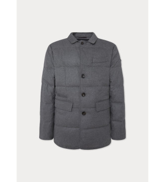 Hackett London Chaqueta Franela gris