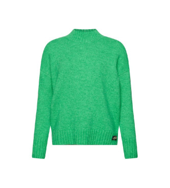 Superdry Zielony sweter z golfem Perkins Essential