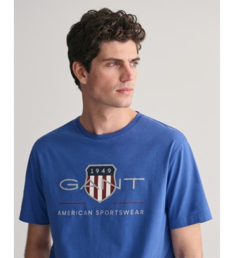 Gant Camiseta Archive Shield azul