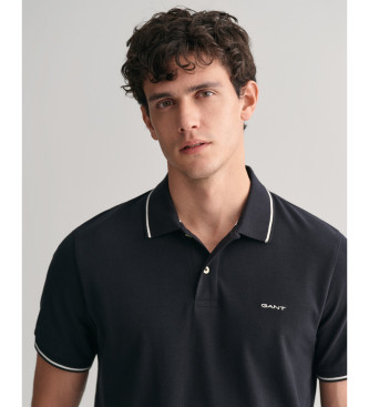 Gant Polo de piqu con ribete negro