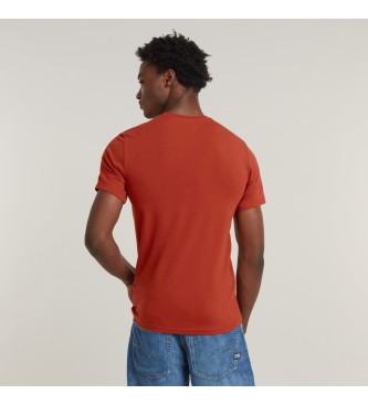 G-Star T-shirt Slim Base vermelha