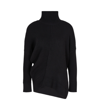 Armani Exchange Sweter z golfem czarny