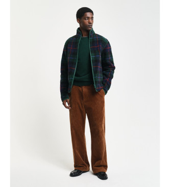 Gant Maglione girocollo in lambswool extrafine verde