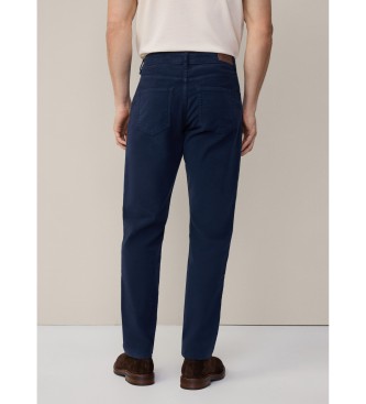 Hackett London Pantalon en coton extensible marine