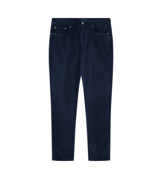 Hackett London Pantalon en coton extensible marine