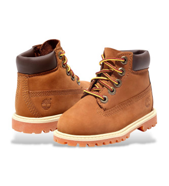 Timberland Premium 6 tums vattentta lderkngor med snrning brun