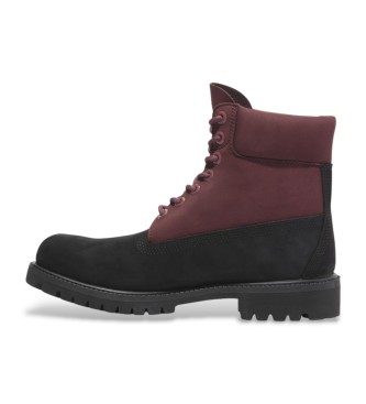 Timberland Bottes en cuir de qualit suprieure de 6 pouces avec lacets gris fonc  