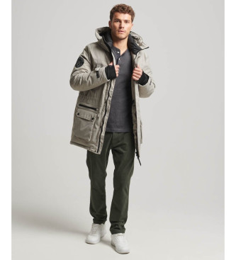 Superdry Parka acolchoada City cinzento