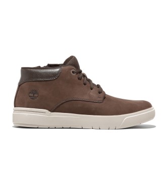 Timberland Seneca Bay - Baskets  lacets en cuir  mi-mollet marron