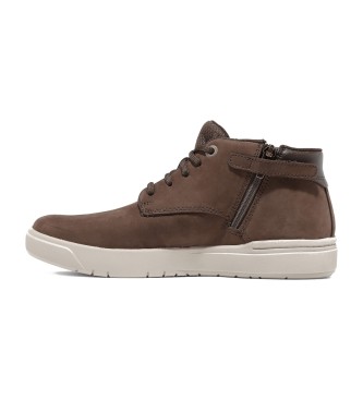 Timberland Seneca Bay - Baskets  lacets en cuir  mi-mollet marron