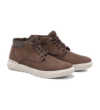 Timberland Seneca Bay - Baskets  lacets en cuir  mi-mollet marron