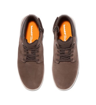 Timberland Seneca Bay - Baskets  lacets en cuir  mi-mollet marron