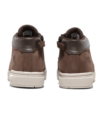 Timberland Seneca Bay - Baskets  lacets en cuir  mi-mollet marron