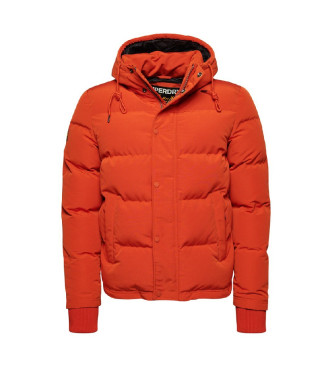 Superdry Giacca imbottita con cappuccio Everest arancione