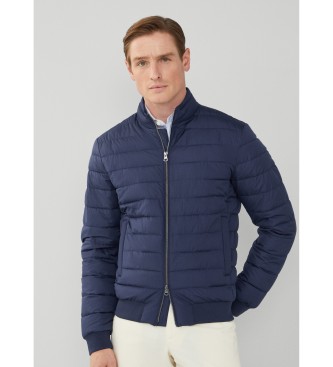 Hackett London Veste Ultra Lw Moto Marine