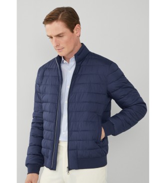 Hackett London Veste Ultra Lw Moto Marine