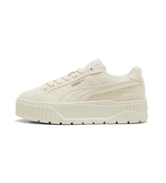 Puma Karmen II beige leather slippers