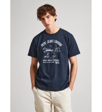 Pepe Jeans T-shirt Cedric azul-marinho