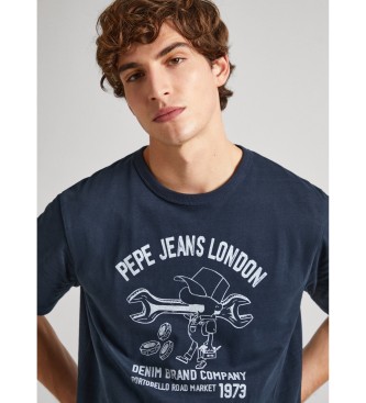 Pepe Jeans T-shirt Cedric azul-marinho