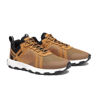 Timberland Sapatos de couro Winsor Trail Low Lace-Up amarelo