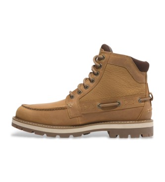 Timberland Britton Road Mid skórzane buty za kostkę brązowe