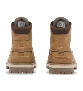 Timberland Britton Road Mid skórzane buty za kostkę brązowe