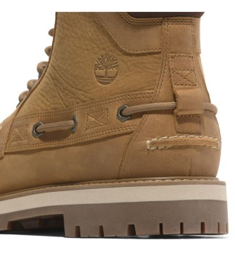 Timberland Britton Road Mid skórzane buty za kostkę brązowe