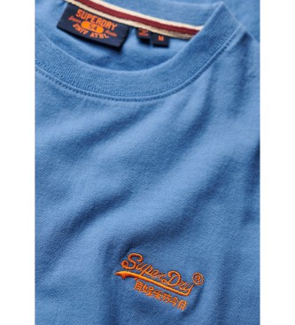 Superdry Camiseta de algodn orgnico con logotipo Essential azul