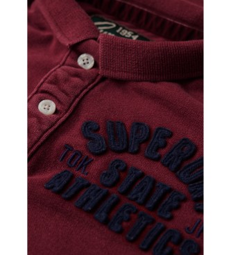 Superdry Polo Vintage Athletic burdeos