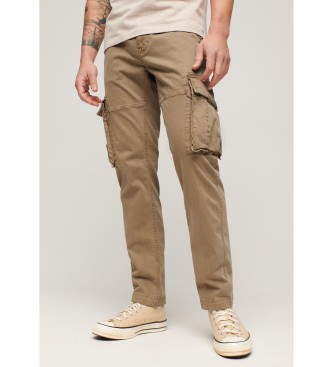 Superdry Pantaloni cargo marroni