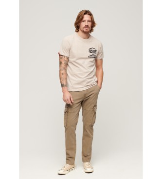 Superdry Pantaloni cargo marroni