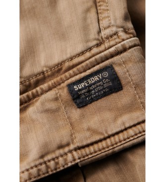 Superdry Spodenki Cargo Core brązowe