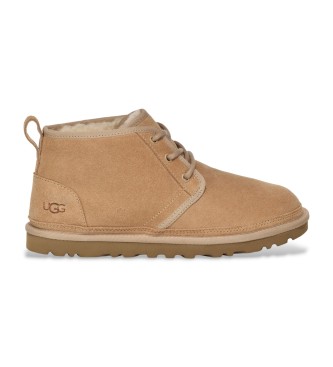 UGG Neumel bruine leren enkellaarsjes