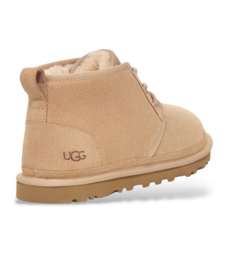 UGG Neumel bruine leren enkellaarsjes