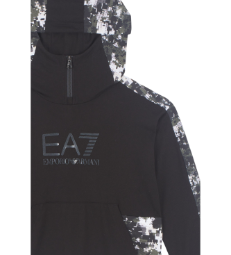 EA7 Casaco com capuz Visibility preto