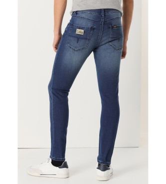 Lois Jeans Calas de ganga skinny azuis de cintura mdia