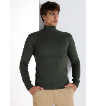 Lois Jeans Basic jumper with green turtleneck