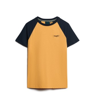 Superdry Maillot de baseball essentiel orange