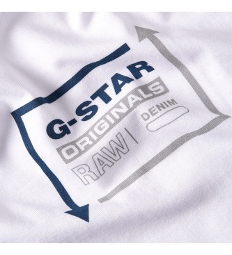 G-Star T-shirt Originals Catch branca